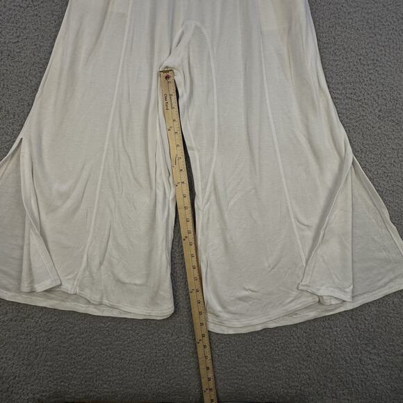 Palazzon Women’s White Soft Cotton-Blend Drawstring Pants Size 26 - Picture 6 of 9